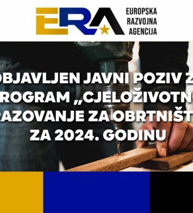 Objavljen Javni poziv za Program „Cjeloživotno obrazovanje za obrtništvo“ za 2024. godinu