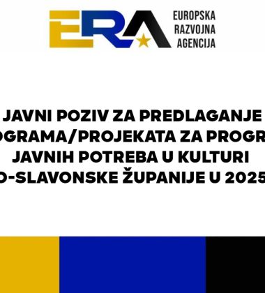 Javni poziv za predlaganje programa / projekata za Program javnih potreba u kulturi Požeško-slavonske županije u 2025. godini