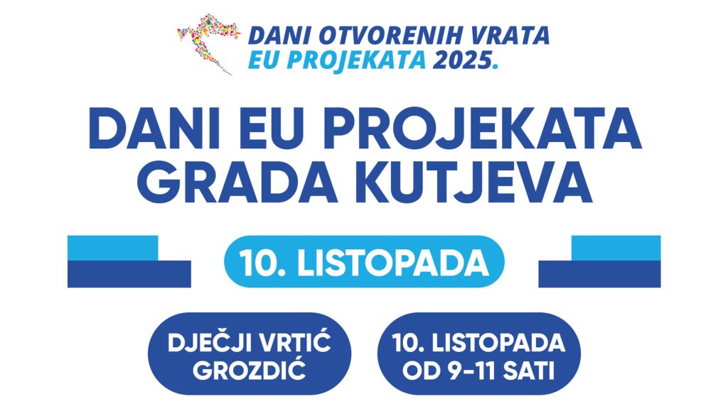 [NAJAVA] Dani otvorenih vrata EU projekata u Kutjevu