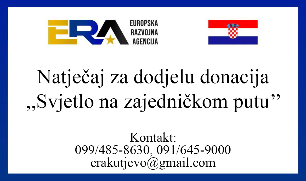 NATJEČAJ ZA DODJELU DONACIJA „SVJETLO NA ZAJEDNIČKOM PUTU“  