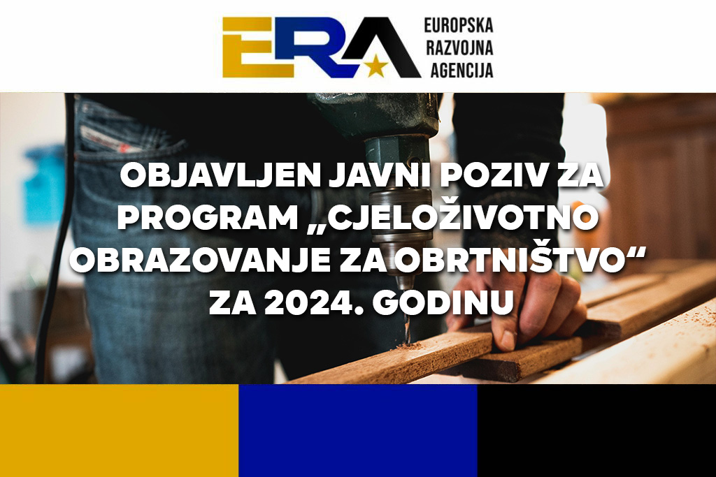 Objavljen Javni poziv za Program „Cjeloživotno obrazovanje za obrtništvo“ za 2024. godinu