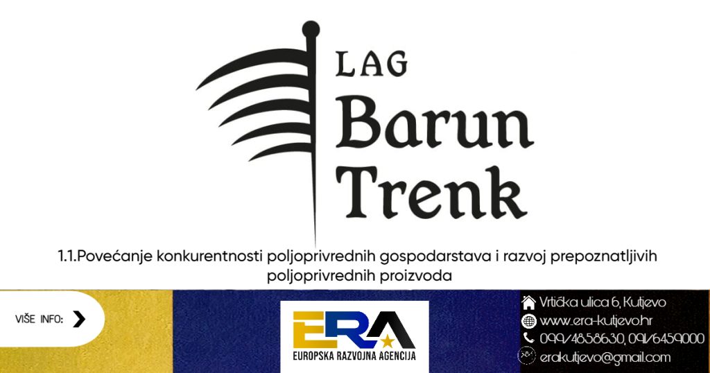 Objava trećeg LAG natječaja za intervenciju 1.1.Povećanje konkurentnosti poljoprivrednih gospodarstava i razvoj prepoznatljivih poljoprivrednih proizvoda