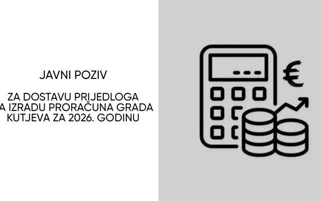 Objavljen Javni poziv dostave prijedloga za Proračun za 2027.