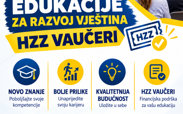 Predavanje o besplatnom obrazovanju putem HZZ vaučera