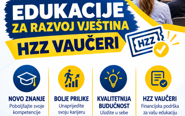 Predavanje o besplatnom obrazovanju putem HZZ vaučera